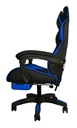 Офисное игровое кресло с поворотным ковшом для геймера, синее