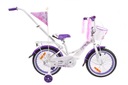 Велосипед Majdller STELLA 16 дюймов, белый и фиолетовый