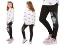 Legginsy getry KOT zip MIX KOLORÓW r.140 Prod.PL
