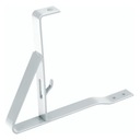 Держатель ограждения, лакированный, серебристый, высота 15 см, для черепицы.