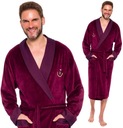 ХАЛАТ МУЖСКОЙ ВЕЛЮРОВЫЙ - АТЛАСНЫЙ ВОРОТНИК M