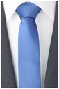 ГЛАДКИЙ ТЕМНО-СИНИЙ жаккардовый мужской галстук 7 см для костюма, однотонный rr14