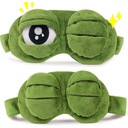 FROG Eye MASK для спящей лягушки Повязка на голову зеленая