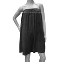 ПАРЕО-НАКИДКА, ЧЕРНАЯ МАХРОВАЯ КОСМЕТИЧЕСКАЯ ТУНИКА