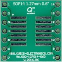 SO14,SOP14,SOIC14 1,27 мм на DIP 0,6 дюйма.
