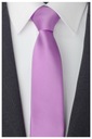 Гладкий одноцветный мужской галстук 7см LILA R41