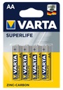 VARTA SUPERLIFE AA R6 БАТАРЕИ 4 шт.