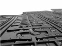 КОВРИКИ CIKCAR RMCIKREN00002 РЕЗИНА ЧЕРНЫЕ 4 EL.  фото 15