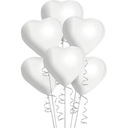 Белые Воздушные шары СЕРДЦЕ День Святого Валентина Причастие Крещение Свадьба День Рождения 100 шт.