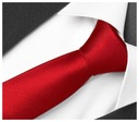 Мужской гладкий галстук из микрофибры из жаккарда, RED G11
