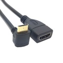 Угловой переходной кабель HDMI-Mini-HDMI ВЕРХНЯЯ 16 см