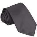 ЖАККАРДОВЫЙ мужской галстук, черный ГРАФИТ RC43