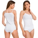 damska BAWEŁNIANA KOSZULKA ramiączka KORONKA XXL