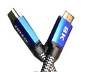 Кабель HDMI-HDMI v2.1, 1 м, 8K, 60 Гц, HDR