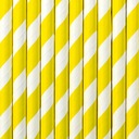 Бумажные трубочки YELLOW STRIPES на годовалый день рождения