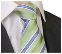 Мужской шелковый галстук в полоску из 100% ШЕЛКА j466