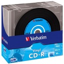 VERBATIM CD-R Виниловые AZO диски 52х, 700МБ 10 шт.