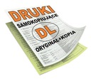 DRUKI SAMOKOPIUJĄCE DL 4 x 25 kpl Oryginał+KOPIA