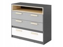 PUKI 08 комод, молодежная мебель, графит