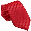 Мужской жаккардовый галстук в полоску, КРАСНЫЙ, rc302