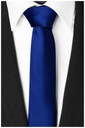 ГЛАДКИЙ ТЕМНО-СИНИЙ жаккардовый мужской галстук 7 см для костюма, однотонный rr11