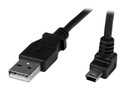Кабель USB A - кабель mini USB 0,5 м, изогнутый