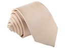 KRAWAT ŻAKARD BEŻOWY WZÓR [2464]
