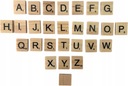 Деревянные кубики с буквами для игры, 100 шт.