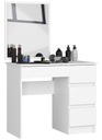Kozmetický toaletný stolík 90cm biely pravý T-6/SL 50x60 AKD Značka Akord