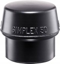 Головка молотка Simplex из черной резины, 80 мм, сменный наконечник