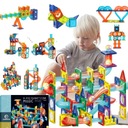 МАГНИТНЫЕ БЛОКИ, СВЕТЯЩИЙСЯ СТРОИТЕЛЬНЫЙ ТРЕК 110 шт, БОЛЬШОЕ ТВОРЧЕСКОЕ РАЗВЛЕЧЕНИЕ