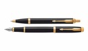 Набор перьевой ручки PARKER и шариковой ручки IM black GT в подарок