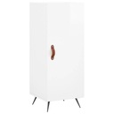 vidaXL Vysoká skrinka, biela s vysokým leskom, 34,5x34x180 cm Výška nábytku 1 cm