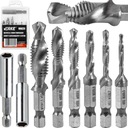 СВЕРЛА HSS M3 - M10 С РЕЗЬБАМИ 6 ШТ. + РУЧКА