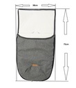 Флисовый спальный мешок для сиденья гондольной коляски