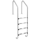 ЛЕСТНИЦА ДЛЯ БАССЕЙНА НЕРЖАВЕЮЩАЯ СТАЛЬ 4 СТУПЕНИ 182x70