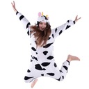 COW Fudge Kigurumi Pajamas Женский и мужской комбинезон-комбинезон M 155-164