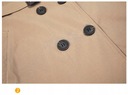 Jarná bunda PARKA Kabát pre dievčatko Zapínanie gombíky