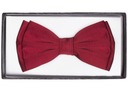 ЖАККАРДОВЫЙ ГАЛСТУК + КОРОБКА Красный галстук-бабочка MZ30