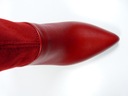 červené lico členkové čižmy na stĺpiku koža R.Polański 36 Dominujúca farba viacfarebná