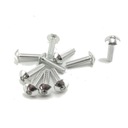 Śruby śrubki owiewki M5 srebrne -10 sztuk