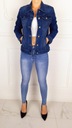 # M. SARA - KLASYCZNA KATANA JEANSOWA KURTKA DAMSKA Plus Size - Blue # Kolor wielokolorowy
