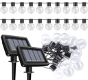 Садовая светодиодная солнечная гирлянда с 20 светодиодными лампочками