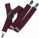 Подтяжки для брюк МОЛОДЕЖНЫЕ 152-158 Бордовый.