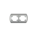 ДВОЙНАЯ ГОРИЗОНТАЛЬНАЯ СЕРЕБРЯНАЯ РАМА