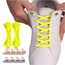 Шнурки эластичные без завязок для спортивной обуви, 100 см неоновые.