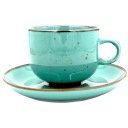 Alumina Rustic Green Чашка и блюдце 250 мл