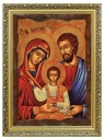 святой образ святая семья иконы панно украшенная рамка 60x80