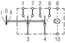 ПЕРЕМИКАЧ KOLYSKOWY, I-0-II, 8-PIN HELLA  (18299059613) фото min 5