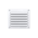 БЕЛАЯ ВЕНТИЛЯЦИОННАЯ РЕШЕТКА 142Х126 ММ